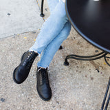 Nora Boot Black Waxed Commander