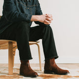 Elias Side-Zip Dark Oak Roughout