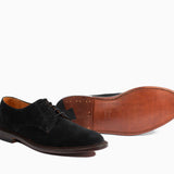 Unlined Derby Black Suede