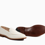Traveler Penny Lily White Suede
