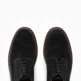 Unlined Derby Black Suede