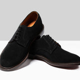 Unlined Derby Black Suede