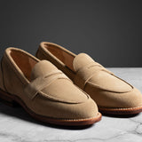 Clara Penny Loafer Tan Suede
