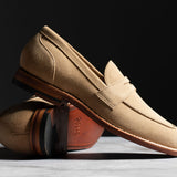 Clara Penny Loafer Tan Suede