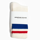 American Trench Retro Stripe Sock – Royal / Red
