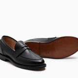 Clara Penny Loafer Black Calf