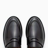 Clara Penny Loafer Black Calf