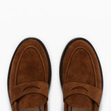 Clara Penny Loafer Bourbon Suede