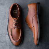 Moc Toe Derby Saddle Tan