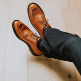 Moc Toe Derby Saddle Tan