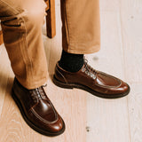 Moc Toe Derby Crimson Chromexcel