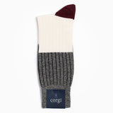 Corgi x Grant Stone Lightweight Cotton Sock – Charcoal