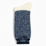 Corgi x Grant Stone Heavyweight Wool/Cotton Sock – Navy