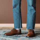 Unlined Derby Bourbon Suede
