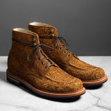 Brass Boot Bronze Rough Suede