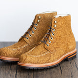 Brass Boot Bronze Rough Suede