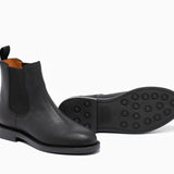 Josephine Chelsea Boot Black Waxed Commander