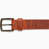 English Tan Dublin Leather Belt