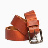 English Tan Dublin Leather Belt