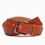 English Tan Dublin Leather Belt