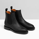 Josephine Chelsea Boot Black Waxed Commander