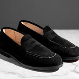 Unlined Traveler Penny Black Suede