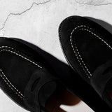 Unlined Traveler Penny Black Suede