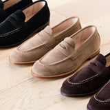 Unlined Traveler Penny Sand Suede