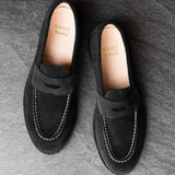Unlined Traveler Penny Black Suede