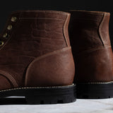 Diesel Boot Chocolate Washed Horsehide