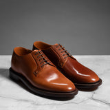 Pre-Order Coming Soon | Plain Toe Blucher Honey Glazed Shell Cordovan