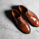 Pre-Order Coming Soon | Plain Toe Blucher Honey Glazed Shell Cordovan