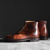 Cap Toe Boot Marbled Color #8 Shell Cordovan