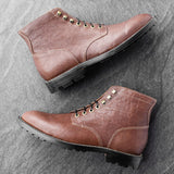 Diesel Boot Chocolate Washed Horsehide