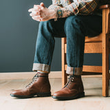 Diesel Boot Chocolate Washed Horsehide