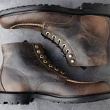 Brass Boot Black Waxed Deer