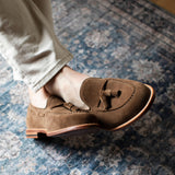 Tassel Loafer Husk Suede