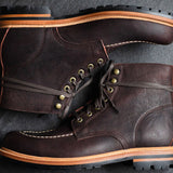 Brass Boot Dark Burgundy Kudu