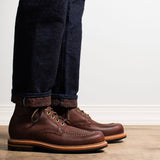 Brass Boot Dark Burgundy Kudu